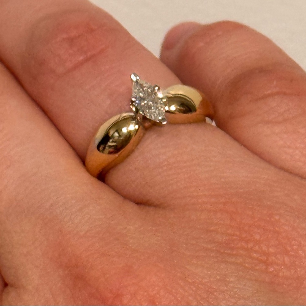 Cathedral Style Engagement/wedding ring